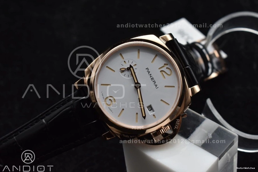 Dial P White Black OnTrend VSF 983 on Due 42mm Edition Strap Luminor PAM1336 Leather Best 0430